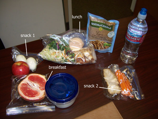 Chelle's clean & healthy cooler food Jan. 24, 2011