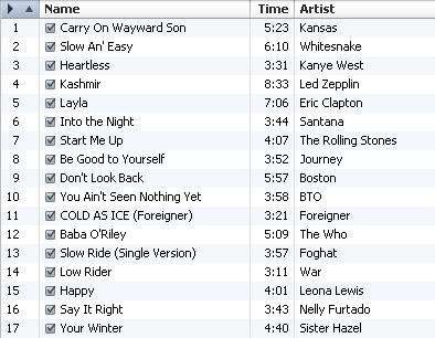 Workout music: iPod shuffle playlist for cardio and weight lifting