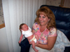 Anniett Stafford holding 1-day old Sean Everett Dotson