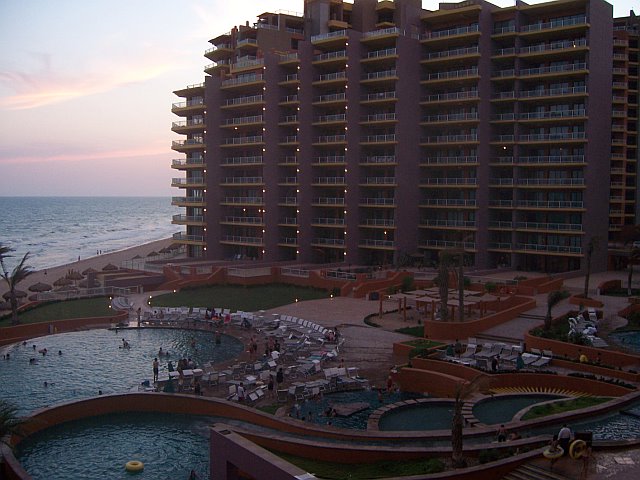 view from our patio, Diamonte 404.  Las Palomas Golf Resort, Puerto Penasco Mexico